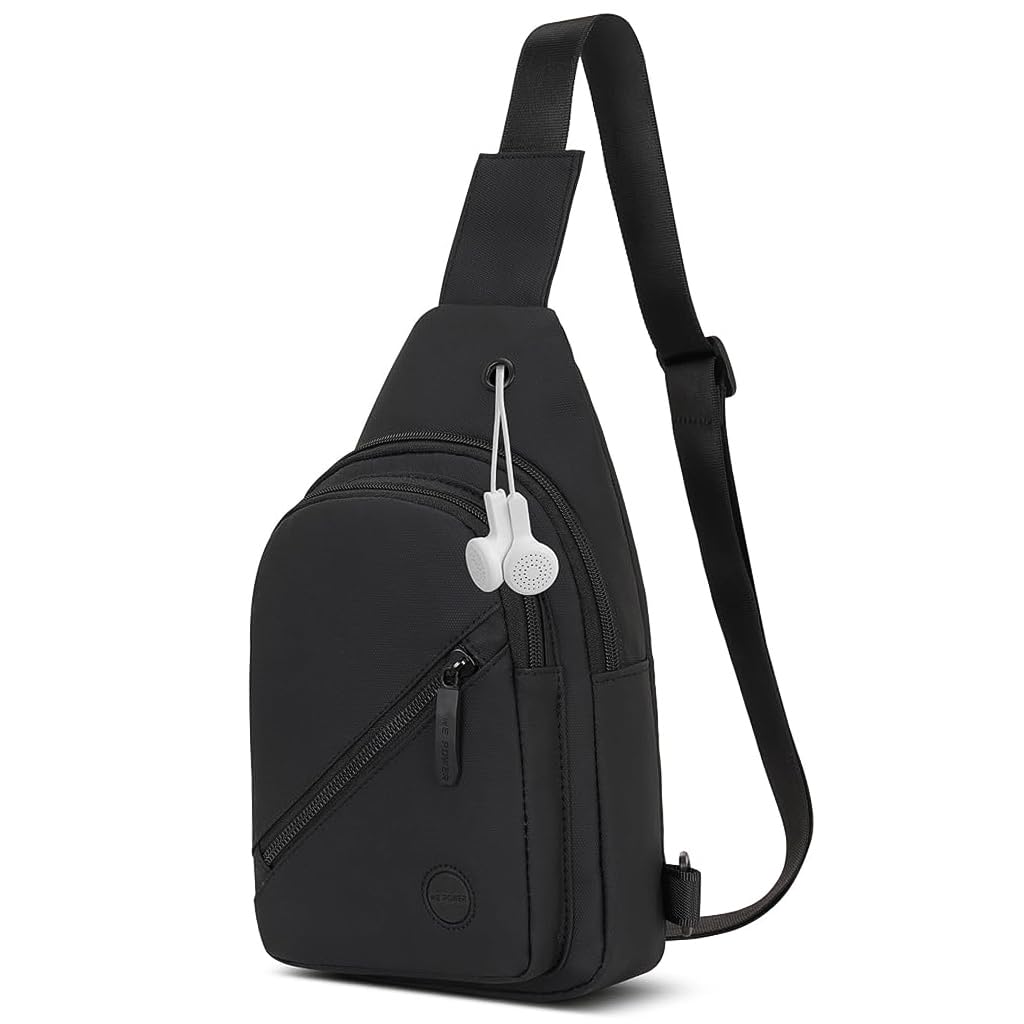GUSTAVE Waterproof Sling Bag Crossbody Backpack Chest Shoulder Cross Body Bag Travel Outdoor Sport Hiking Cycling Camping Daypack For Men Women (30cm x 18cm x 8cm, Black) GUSTAVE Waterproof Sling Bag Crossbody Backpack Chest Shoulder Cross Body Bag Travel Outdoor Sport Hiking Cycling Camping Daypack For Men Women (30cm x 18cm x 8cm, Black)